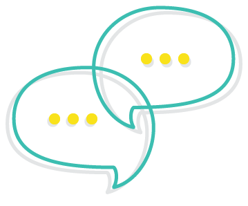 Communication chat bubbles