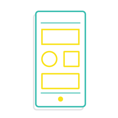 Icon of a mobile phone prototype