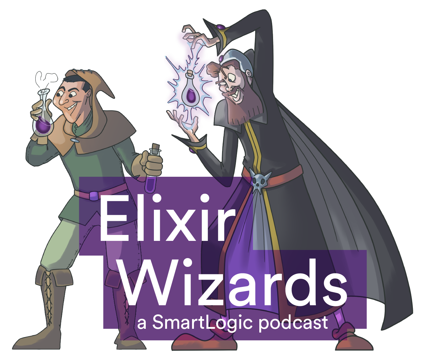 An image of avatars for the original hosts of the podcast