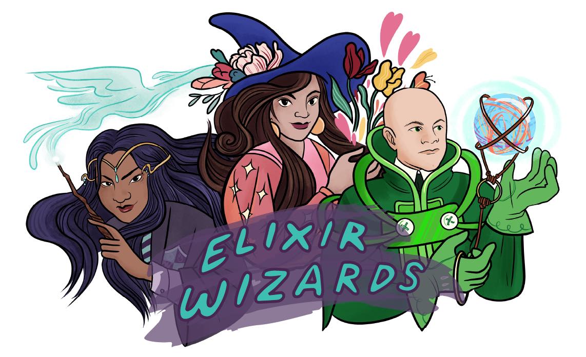 An image of avatars for the hosts of the podcast